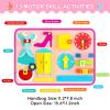 Freebear Busy Board Toddler Travel Toys Sensory Toys for Toddlers 1 2 3 4, Montessori Learning Toys for Toddlers Activities Board, Educational Toys for 3 4 Year Old Boys Girls Gift, Princess view 3
