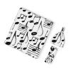 Aruzdey Hand Sketch Musical Notes Newborn Receiving Blanket Toddler Warm for Girls with Matching Hat and Bow Headband Shower Gift view 2