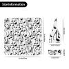 Aruzdey Hand Sketch Musical Notes Newborn Receiving Blanket Toddler Warm for Girls with Matching Hat and Bow Headband Shower Gift view 4