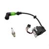 FLMLF 23CC~71CC Engine Visible Flashing Spark Plug+Ignition Coil Kit for 1/5 HPI ROFUN ROVAN KM Baja Losi FG GoPed RedCat Rc Parts (Green) view 4