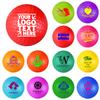 100 Sets of Custom Stress Relief Foam Balls with Logo, Bulk Golf Shape Personalized Foam Balls, Anxiety Stress Relief Stress, Perfect for Office, Travel or Home view 1