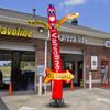 18ft Oil Change Air Inflatable Dancer Tube Man Eye-Catching Advertising Sky Puppet with Instant Oil Change & Synthetic Graphics Perfect for Auto Service Promotions & Events (Without Blower) view 1