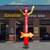 18ft Oil Change Air Inflatable Dancer Tube Man Eye-Catching Advertising Sky Puppet with Instant Oil Change & Synthetic Graphics Perfect for Auto Service Promotions & Events (Without Blower) view 2