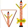 18ft Oil Change Air Inflatable Dancer Tube Man Eye-Catching Advertising Sky Puppet with Instant Oil Change & Synthetic Graphics Perfect for Auto Service Promotions & Events (Without Blower) view 4