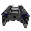Aluminium Tall Battery Mount Hold-Downs for Traxxas 1/6 XRT Monster Truck - Blue view 2