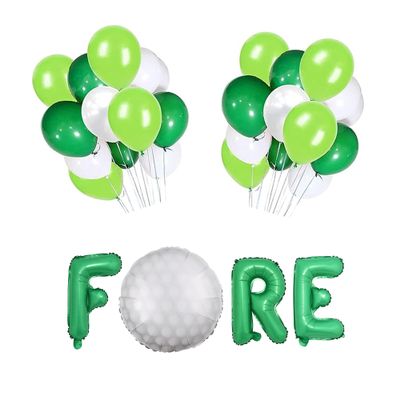 100% LIKED-Golf Theme Party, Fore Banner, Golf Party Decor Golf Party Decorations, Birthday Party Banner 4 Years Old, Golf Birthday Decorations, Golf Party, Golf balloons, Golf Ball Pinata, 4th-green