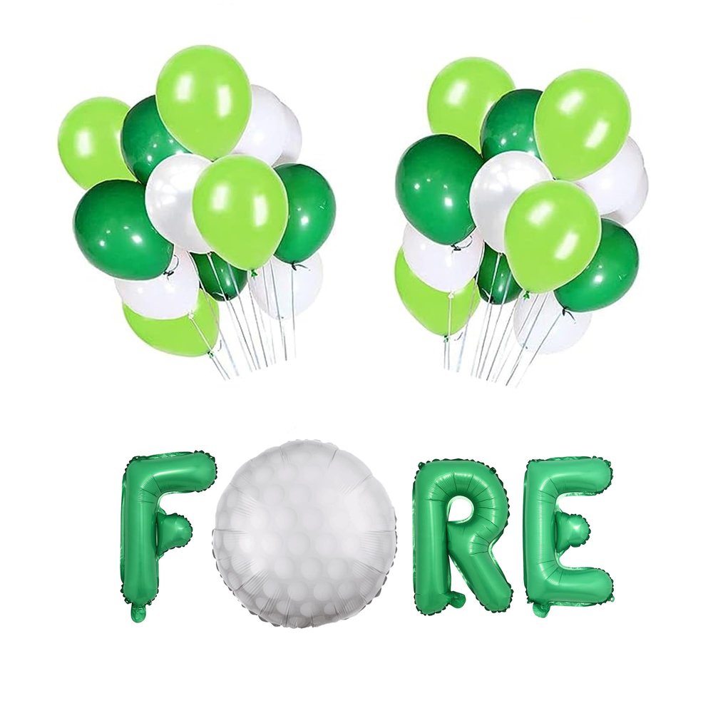 100% LIKED-Golf Theme Party, Fore Banner, Golf Party Decor Golf Party Decorations, Birthday Party Banner 4 Years Old, Golf Birthday Decorations, Golf Party, Golf balloons, Golf Ball Pinata, 4th-green