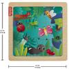 Fisher-Price Wooden Jungle Friends Puzzle Baby Toy for Kids 2 Years and Up view 2