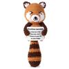 5.9 Inch Crochet Raccoon Emotional Support Cute Positive Doll Knitted Toy Doll Cheering Gift for Family Friends Encouragement Party Decoration view 1