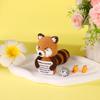 5.9 Inch Crochet Raccoon Emotional Support Cute Positive Doll Knitted Toy Doll Cheering Gift for Family Friends Encouragement Party Decoration view 4