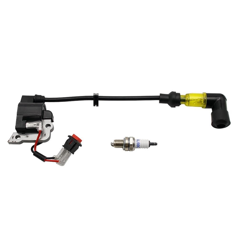 FLMLF 23CC~71CC Engine Visible Flashing Spark Plug+Ignition Coil Kit Yellow for 1/5 HPI ROFUN ROVAN KM Baja Losi FG GoPed RedCat Rc Parts