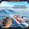 URMODELAND RC Speedboat, 2.4G RC Yacht Boat 30km/h RC Electric Racing Boat Model with Night Navigation Lights, Remote Control Boat Ship for Adults RC Racing Yacht for Pool/Lake-RTR view 3