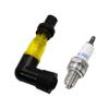 FLMLF 23CC~71CC Engine Visible Flashing Spark Plug + Ignition Coil Cap Yellow for 1/5 Hpi Rofun Km Rovan Baja LT FG GoPed Redcat Rc Car Parts view 1