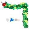 146Pcs Green Caterpillar Balloon Garland Kit, DIY Caterpillar and Fruit Birthday Balloon Arch with Dark Green, Fruit Green, Red Balloons for Hungry Caterpillar Theme Party,First Birthday Baby Shower view 1