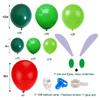146Pcs Green Caterpillar Balloon Garland Kit, DIY Caterpillar and Fruit Birthday Balloon Arch with Dark Green, Fruit Green, Red Balloons for Hungry Caterpillar Theme Party,First Birthday Baby Shower view 2