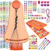 zwzxd Friendship Bracelet Making Kit Toys,Ages for 8 9 10 11 12 Year Old Girls, Kids Travel Activity Set,DIY kit,Arts and Crafts Bracelets String Maker Kit,Great Christmas Birthday Gifts (red-Orange) view 1