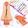 zwzxd Friendship Bracelet Making Kit Toys,Ages for 8 9 10 11 12 Year Old Girls, Kids Travel Activity Set,DIY kit,Arts and Crafts Bracelets String Maker Kit,Great Christmas Birthday Gifts (red-Orange) view 4