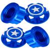 hopsupRC RC 17mm Hex Wheel Nut Upgrade Parts for X-Maxx Summit E-Revo 1/8 RC Buggy Truck Car,Aluminium Dustproof Anti-Skid Mount Cap Hops Up,Navy Blue(4PCS) view 1