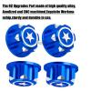 hopsupRC RC 17mm Hex Wheel Nut Upgrade Parts for X-Maxx Summit E-Revo 1/8 RC Buggy Truck Car,Aluminium Dustproof Anti-Skid Mount Cap Hops Up,Navy Blue(4PCS) view 3