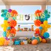 Beach I'm 18 Banner, Summer 18th Birthday Anniversary Decorations, Happy 18th Birthday Banner, Summer Tropical Beach Birthday Party Decorations, Gold Glitter view 2