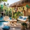 Beach I'm 18 Banner, Summer 18th Birthday Anniversary Decorations, Happy 18th Birthday Banner, Summer Tropical Beach Birthday Party Decorations, Gold Glitter view 4