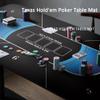 70" x 35" Poker Mat, Texas Hold'em Poker Topper Rubber Mat Up to 10 Players, Poker Table Top Layout with Storage Bag, Poker Topper for Poker Games, Blackjack, Casino view 2