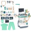 deAO Doctor Kit for Toddlers 3-5, Kids Doctor Playset Toys, Pretend Station Set with Cart, Costume,Stethoscope and Thermometer, Halloween Costume Gift for Boys Girls Role Play (Green) view 1