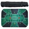 70 x 35 Inch Poker Mat, 10 Players Texas Hold'em Poker Rubber Table Topper Mat, Poker Table Top Layout with Carrying Bag for Poker Games, Blackjack, Casino view 1