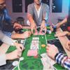 70 x 35 Inch Poker Mat, 10 Players Texas Hold'em Poker Rubber Table Topper Mat, Poker Table Top Layout with Carrying Bag for Poker Games, Blackjack, Casino view 2
