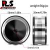 REDSPIDER 1.9 Beadlock wheels aluminium1.9 wheels4pcsfor Axial SCX10 UTB10 TRX4 TRX6 Redcat Gen7 Gen8 VS4-10 Wheel hub Upgrade. (Black silver edge) view 2