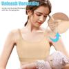 Hands Free Pumping Bra Hands-Free Breast Pump Bra Nursing Bras for Pumping Adjustable Breast-Pumps Holding and Nursing Bra (US, Alpha, Large, Regular, Regular, Beige) view 2