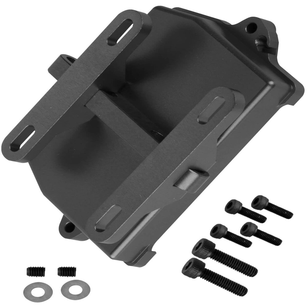 hopsupRC RC Aluminum Receiver Box Cover ESC Bracket Mounting Bracket Upgrade Parts for 1/5 X-MAXX 6S, 1/5 X-MAXX 8S, 1/6 4WD 4X4 XRT 8S Monster Truck RC Car.Black.