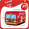 Britik Pop Up Play Tent for Kids Aged 3-5 Years Old Boys and Girls : Fire Truck Tent Playhouse Toy Play Tents for Toddlers 3-5 Kids Tent Indoor Outdoor Playhouse Toys for 3 + Year Old, Fire Truck view 3