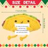 A AIFAMY Funny Positive Coffee, Emotional Crochet Doll, Cute Crochet Potato Partner Toy with Positive Card Cheer Up Funny Gag Gifts for Best Friend Birthday Women Teacher FallTaco view 2