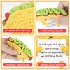 A AIFAMY Funny Positive Coffee, Emotional Crochet Doll, Cute Crochet Potato Partner Toy with Positive Card Cheer Up Funny Gag Gifts for Best Friend Birthday Women Teacher FallTaco view 3