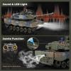 DBshoot 1:18 Remote Control Tank, 2.4GHz German Leopard II RC Tanks, 60 Minutes Playing Times, Army Tank Toys with Sound & Somke for Adults and Ages 6+ view 2