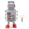 Oumefar Robot Wind Up Toy, Easy to Use Clockwork Spring Toy Tinplate Interactive Compact Vintage for Birthday view 1