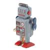 Oumefar Robot Wind Up Toy, Easy to Use Clockwork Spring Toy Tinplate Interactive Compact Vintage for Birthday view 2