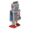 Oumefar Robot Wind Up Toy, Easy to Use Clockwork Spring Toy Tinplate Interactive Compact Vintage for Birthday view 3