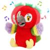 Cuteoy Talking Parrot Repeat What You Say Musical Stuffed Animal Shaking Singing Plush Toy Electric Interactive Animated Plushies for Kids Girls Boys Birthday view 1