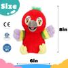 Cuteoy Talking Parrot Repeat What You Say Musical Stuffed Animal Shaking Singing Plush Toy Electric Interactive Animated Plushies for Kids Girls Boys Birthday view 2