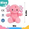 Cuteoy Talking Axolotl Repeat What You Say Musical Stuffed Animal Shaking Singing Plush Toy Electric Interactive Animated Salamander Plushies for Kids Girls Boys Birthday view 2