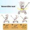 Lightweight Folding Stroller Wagon for Baby & Toddler Travel, 360 Reversible Seat, Adjustable Canopy with Storage Basket, Airplane-Friendly Compact Umbrella Stroller view 4