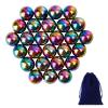 BBfancy 27Pcs Magnet Rainbow Ball Fidget Toy, DIY Hematite Stones Toys for Adults, Science Kit for Anxiety Relief, Magnetic Rattle Snake Birthday Gift Filler Stuffer Party Favors view 1