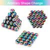 BBfancy 27Pcs Magnet Rainbow Ball Fidget Toy, DIY Hematite Stones Toys for Adults, Science Kit for Anxiety Relief, Magnetic Rattle Snake Birthday Gift Filler Stuffer Party Favors view 3