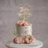 Party to Be Baby in Bloom Cake Topper in Wood Baby Shower Gender Reveal Party Cake Decoration (Design 02) view 3