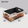 xigua Highland Cows Storage Bins with Handle Collapsible Storage Cube Home Decor Storage Baskets Organizer for Toys Books Shelves Closet Laundry Nursery view 2