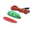 5V 12V Intelligent LED Night Flight Navigation Searching Light Red Green Blue White with BB Buzzer JR Plug for RC Airplane Model (1PC 12V Green) view 1