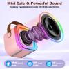 Mini Karaoke Machine with 2 Wireless Microphones, Karaoke Machine for Kids Adults, Singing Toys for Ages 3, 4, 5, 6, 7, 8 +, Best Gift for Birthday, Party, Christmas | Karaoke Machine for Girls view 3