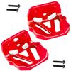 RCMYou RC Aluminum Motor Mounts Upgrades Part for 1/6 XRT(78097-4) 1/5 X-Maxx (77097-4),Motor Heatsink Mount Motor Plate #7760-GRN,Red view 1
